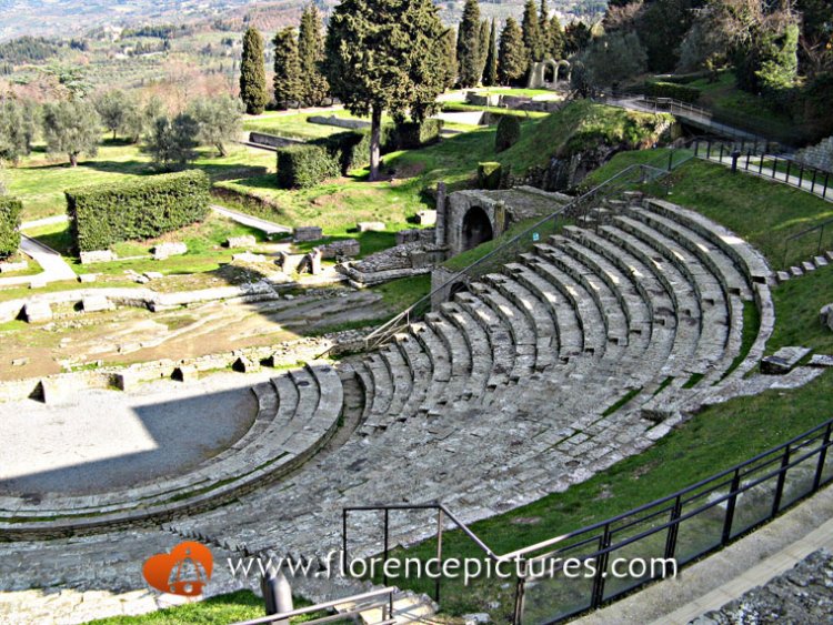 The archaeological area in Fiesole