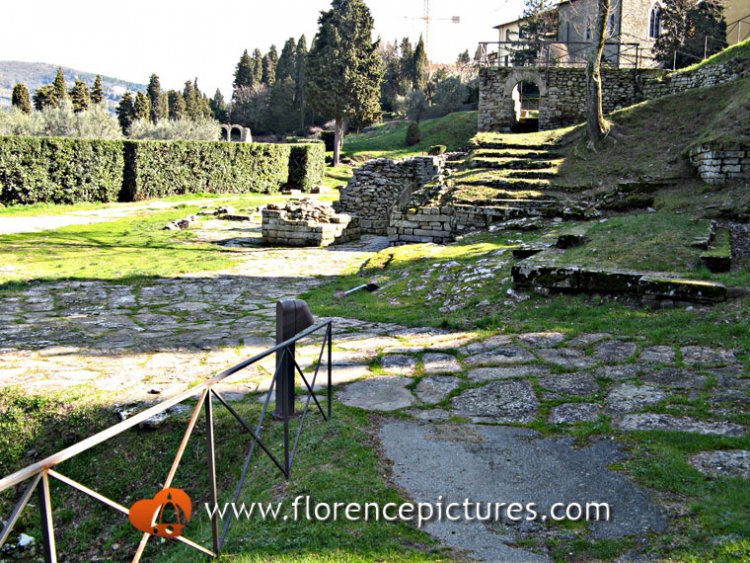 The archaeological area in Fiesole