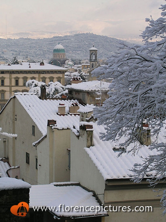 Florence under the snow