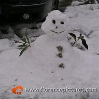 Snowman in Florence