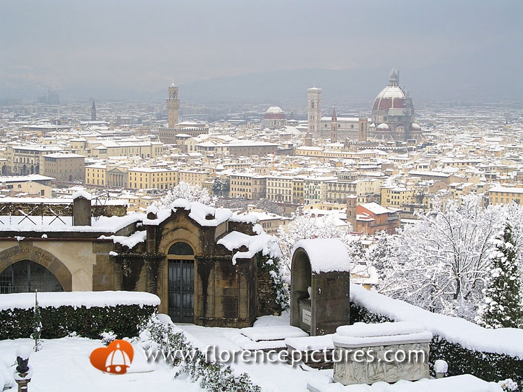 Snow in Florence