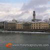 Snow along the banks of the Arno