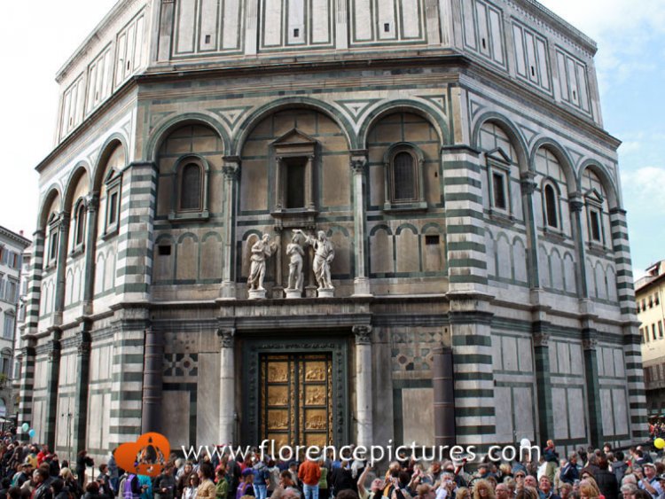 Baptistery and View of Doors Paradise