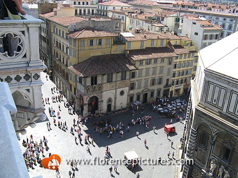 View of Piazza del Duomo from above