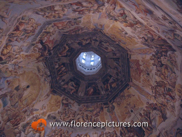 Dome frescoes by Vasari