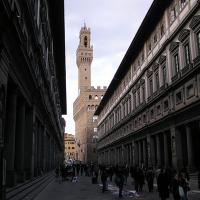 The Uffizi Courtyard and Palazzo Vecchio